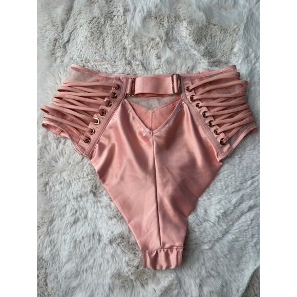 Honey Birdette JERRY🩷 Pink 2 Piece Set 32B Bra & Medium Brief - Picture 7 of 8